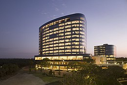 Tesoro Corporation Headquarters, San Antonio, night.jpg