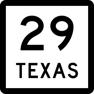 <span class="mw-page-title-main">Texas State Highway 29</span> State highway in Texas