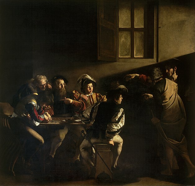 File:The Calling of Saint Matthew-Caravaggo (1599-1600).jpg