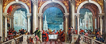 Posljednja večera (Veronese), 1580-ih, ulje na platnu, 555 × 1280 cm.