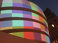 The Guggenheim Museum One Starry Night, color lights took flight...a moment in time..JPG