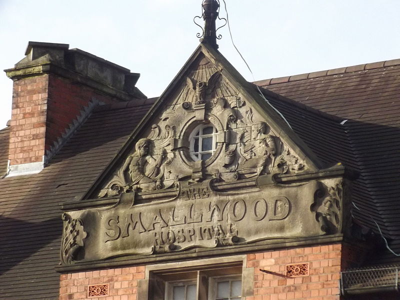 File:The Smallwood Hospital - Church Green West, Redditch - Allegorical Figures (8345726055).jpg