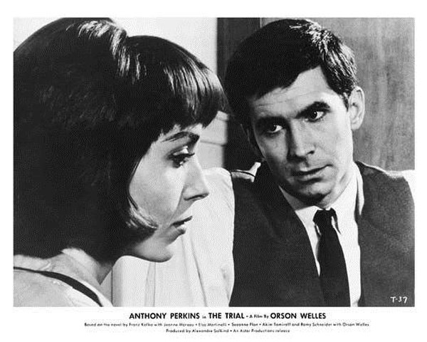 Martinelli in Orson Welles's The Trial with Anthony Perkins in 1963