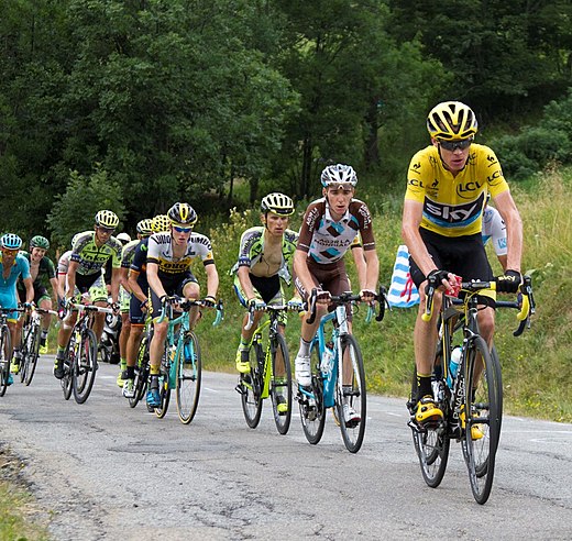 Froome tijdens de Ronde van Frankrijk 2015