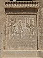 Roman Emperor Trajan offers to Hathor and Ra-Harakhte, Dendera.