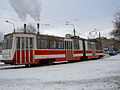 Трамвайний вагон ЛВС-97К в Петербурзі