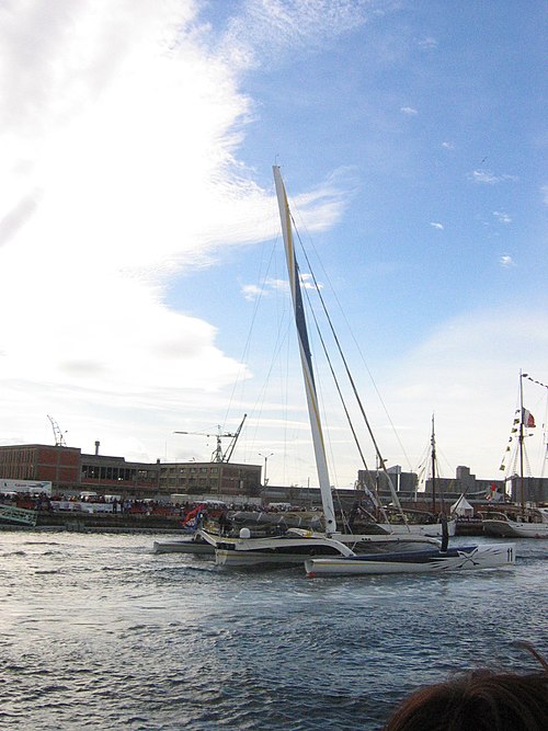 Gitana XI, Start day of the Transat Jacques Vabre, 6 November 2005