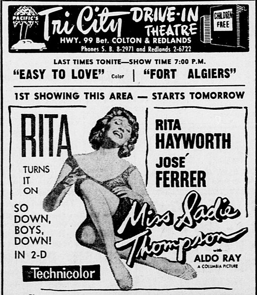 File:Tri-City Drive-In Ad - 2 February 1954, Loma Linda, CA.jpg