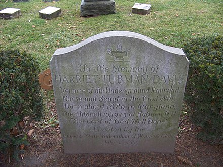 Tubman's final resting place, Auburn