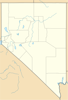Las Vegas na mapi Nevade