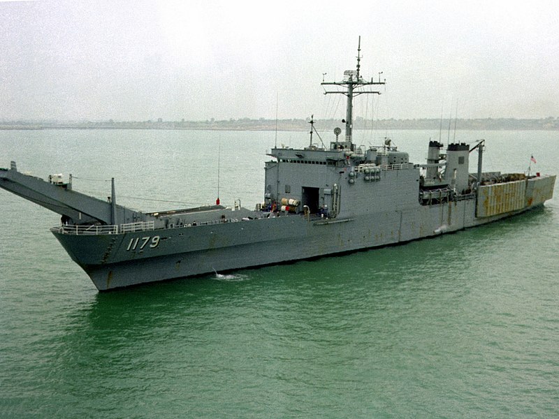 File:USS Newport (LST-1179) at Rota 1982.jpg