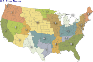 List Of River Basins In The United States