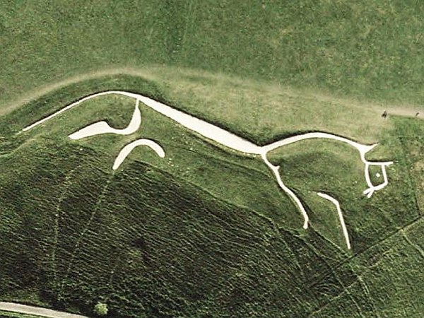 The Uffington White Horse at Uffington, Oxfordshire