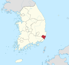 Ulsan-gwangyeoksi in South Korea.svg
