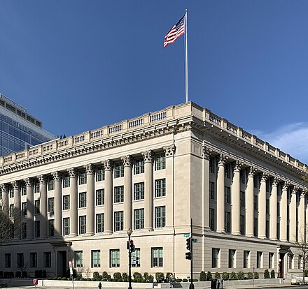 The U.S. Chamber of Commerce Building at 1615 H Street NW in Washington, D.C.