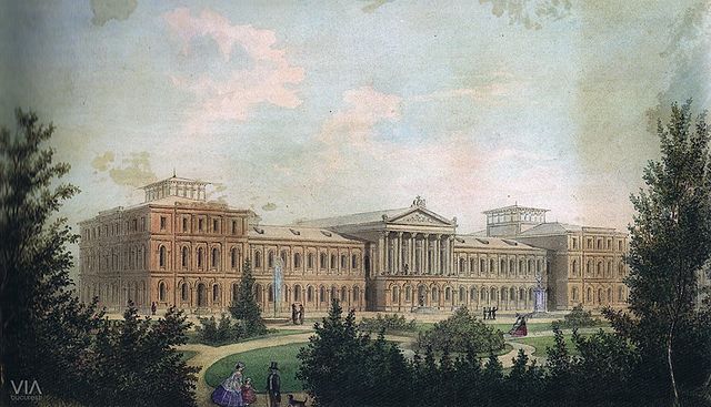 The original 1857 university main building, by Alexandru Orăscu