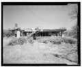 VIEW TO THE NORTH OF RANCH HOUSE SOUTH FAand-199;ADE WITH NINE FOOT MEASURE RIGHT OF THE DOORWAY - Ketch Ranch, Medicine Park, Comanche County, OK HABS OK-66-1.tif