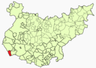 Расположение муниципалитета Валенсия-дель-Момбуэй на карте провинции