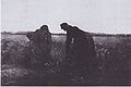 Two Peasant Women Digging (b/w copy of painting), 1885, Private collection (F96)