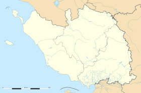 Se på det administrative kort over Vendée