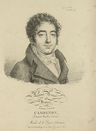 <span class="mw-page-title-main">François-Nicolas-Vincent Campenon</span> French poet and translator