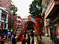 Visitors decoration Idol of 2017 Durga Puja South Kolkata area 04