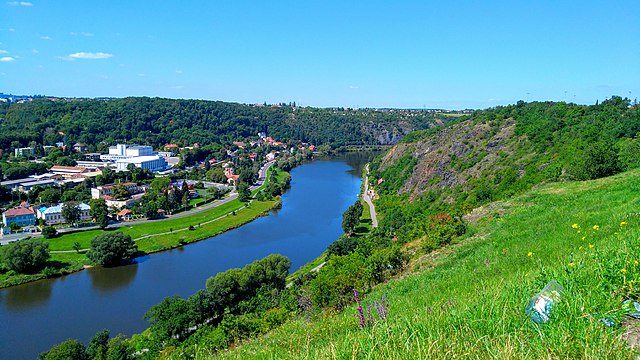 Vltava from Bohnice viewing point