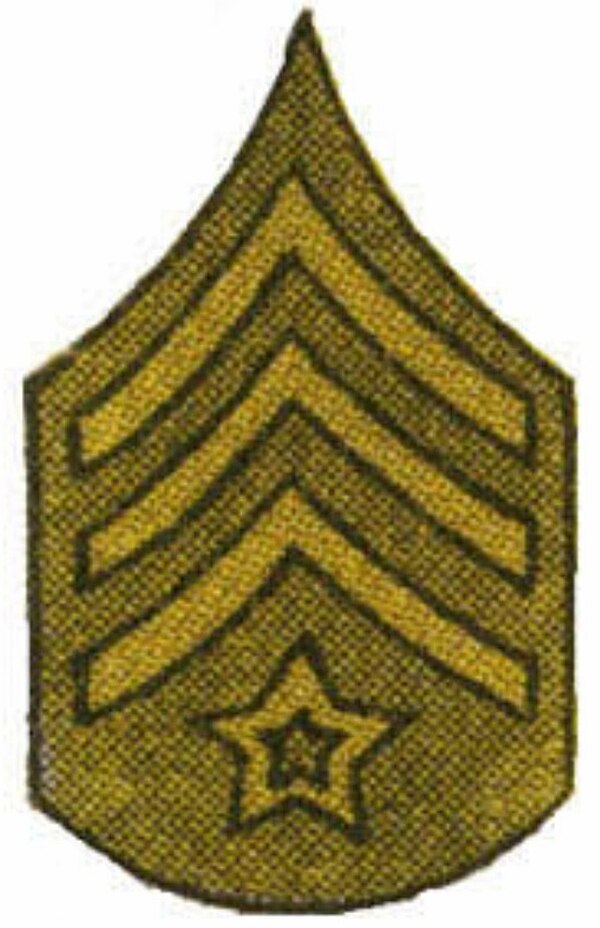 Color sergeant insignia used by the United States Army during World War I