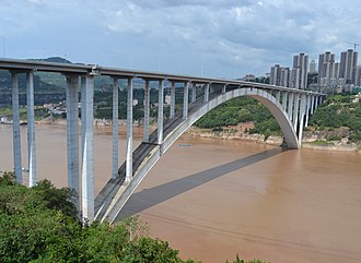 The Wanxian Bridge. Wanxian Yangtze River Bridge.JPG