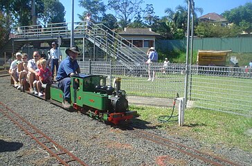 Miniature railway ride in West Ryde, Australia in 2007