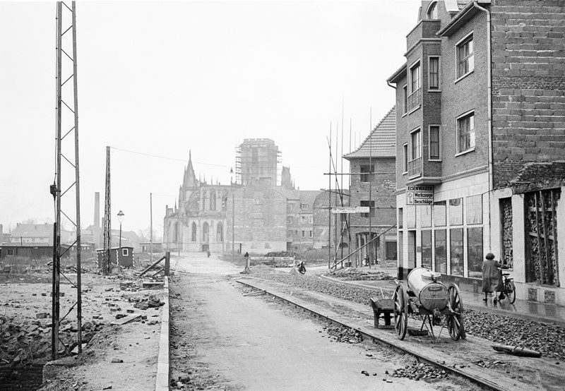 Wiederaufbau Willibrordi-Dom Wesel 1951