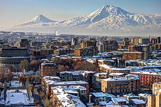 Ereván, la capital y centro financiero de Armenia