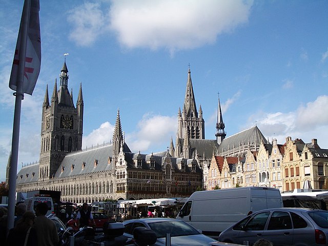 Ypres, Ieper, Belgium, 4K, City of Ypres