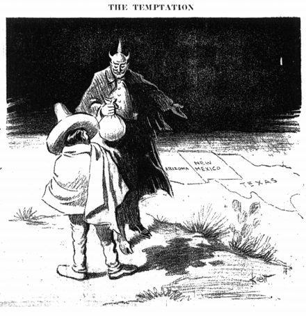 1917 political cartoon about the Zimmermann Telegram published in the Dallas Morning News