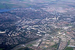 Aerial view of Zoetermeer.