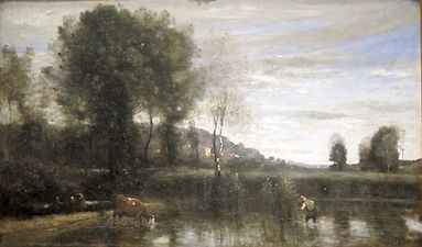 Camille Corot, Étang à Ville-d'Avray (1865-1870)