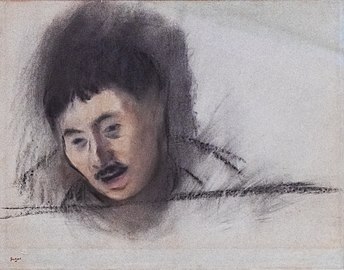 Degas, Tête d'homme (1880)