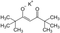 (1) Potassium 2,2,6,6-tetramethylheptane-3,5-dionate, K(thd), K(tmhd), K(dpm), C11H19KO2.png