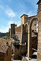 * Nomination Medici Aqueduct and Orsini Palace - Pitigliano, Italy --Virtual-Pano 07:53, 10 October 2023 (UTC) * Decline  Oppose This is a beautiful composition. However, the DOF is unfortunately restricted to a section of the pillar in front. I do not understand why this has been shot with ISO 400 in bright daylight at 1/800s. Under these circumstances it would have been possible to photograph this with a smaller stop. --AFBorchert 14:10, 15 October 2023 (UTC)  I withdraw my nomination thks for the review - focus point isn't matching the intended DoF which slipped my attention --Virtual-Pano 19:57, 16 October 2023 (UTC)