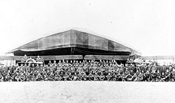 Squadron photograph, probably taken at Julvecourt in November 1918 after the armistice 12th Aero Squadron.jpg