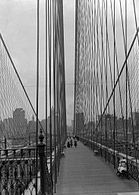 Brooklyn Bridge, looking west from Brooklyn, July 1899