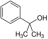 Structural formula of 2-phenyl-2-propanol