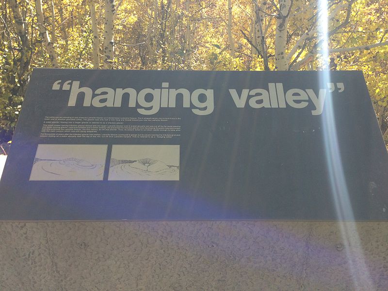 File:2013-10-06 14 47 36 Hanging Valley descriptive sign at the trailhead for the Changing Canyon Nature Trail.JPG