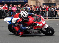 Michael Dunlop Superstock TT 1000cc Honda lap 2 - Parliament Square, Ramsey - 3 June 2013 2013 Isle of Man TT Races Photo 11 IMG 00305.jpg