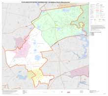 Map of Massachusetts House of Representatives' 4th Middlesex district, based on the 2010 United States census. 2013 map 4th Middlesex district Massachusetts House of Representatives DC10SLDL25121 001.png