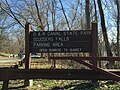 Entrance to Scudders Falls access in Ewing, New Jersey