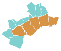 Results by county:
Keller
50-60%
Fischer
50-60% 2022 Kentucky Supreme Court 6th district election results map by county.svg