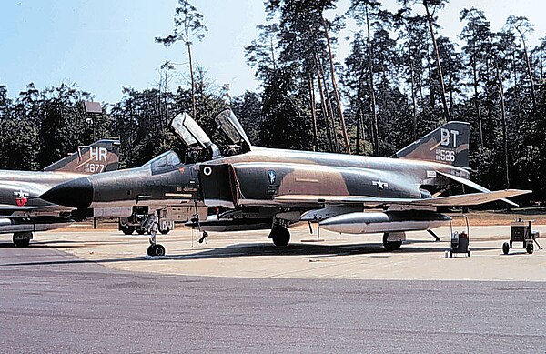 22nd TFS F-4E-30-MC Phantom - 66-7526, about 1975