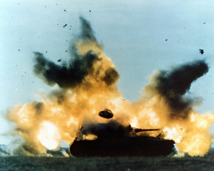 File:AGM-65 M-48 post impact.jpg