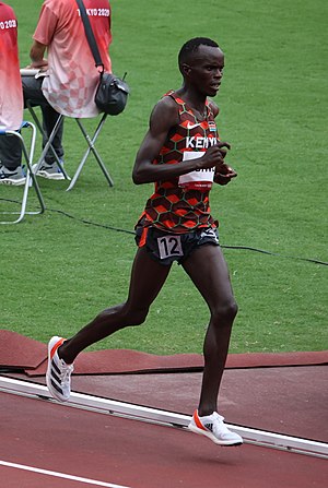 Abraham Kibiwott - 3,000m steeplechase at the 2020 Summer Olympics (51351779876) (cropped).jpg